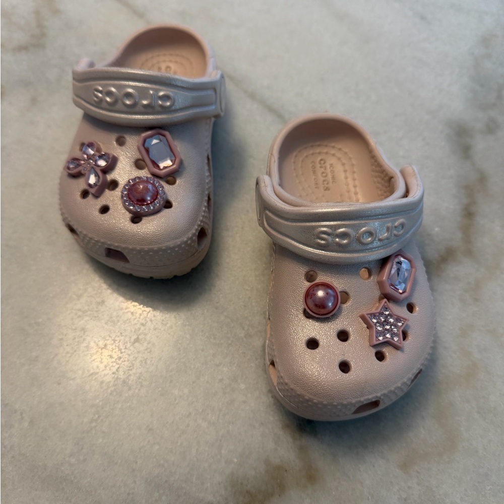CROCS Kids' Blush Sandals with Charms